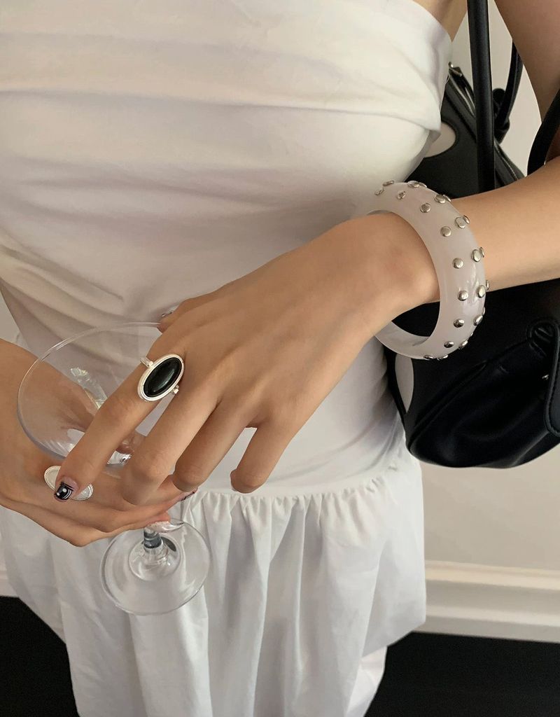 Twinkle metal stud bangle
