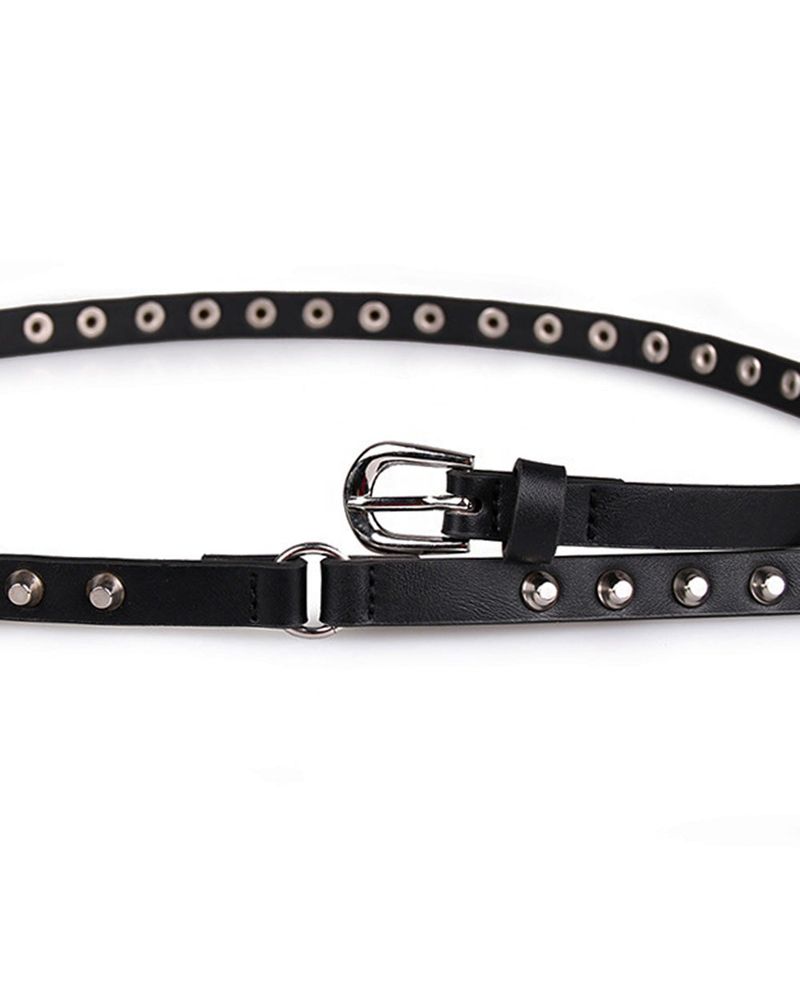 a two-line cross stud belt
