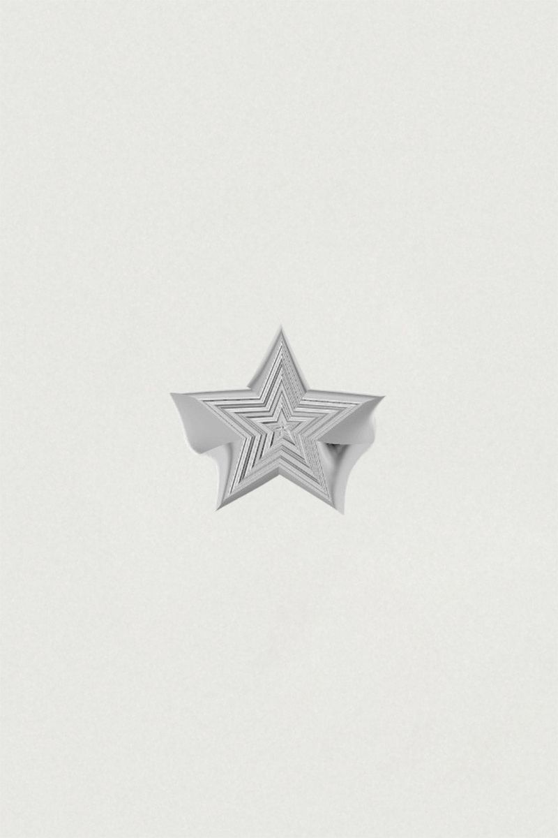 [925SILVER] CREAM CAKE STAR RING