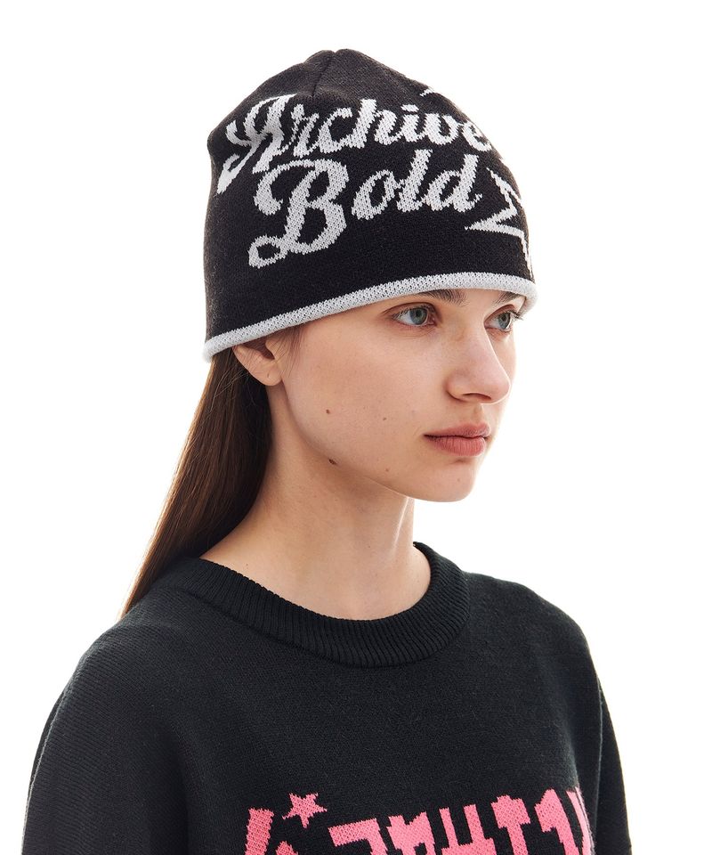 AB STAR BEANIE (BLACK)