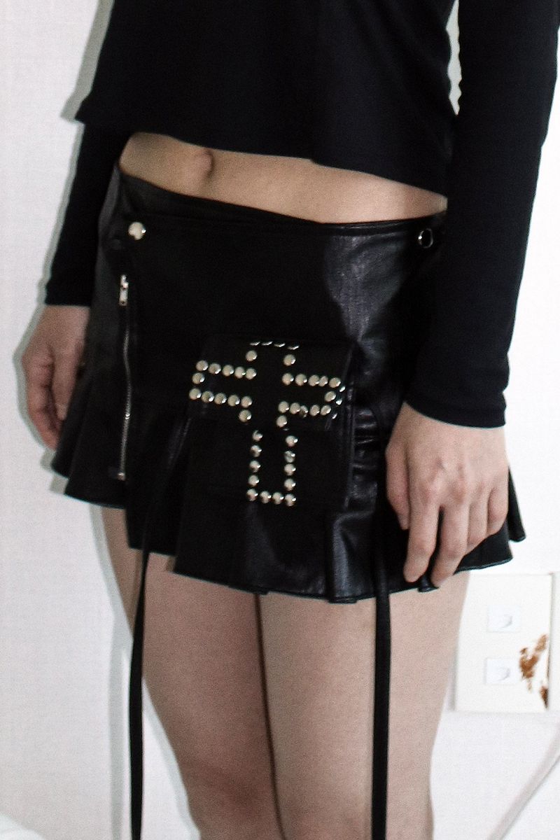 [MADE] Pleated Wrap Skirt 001