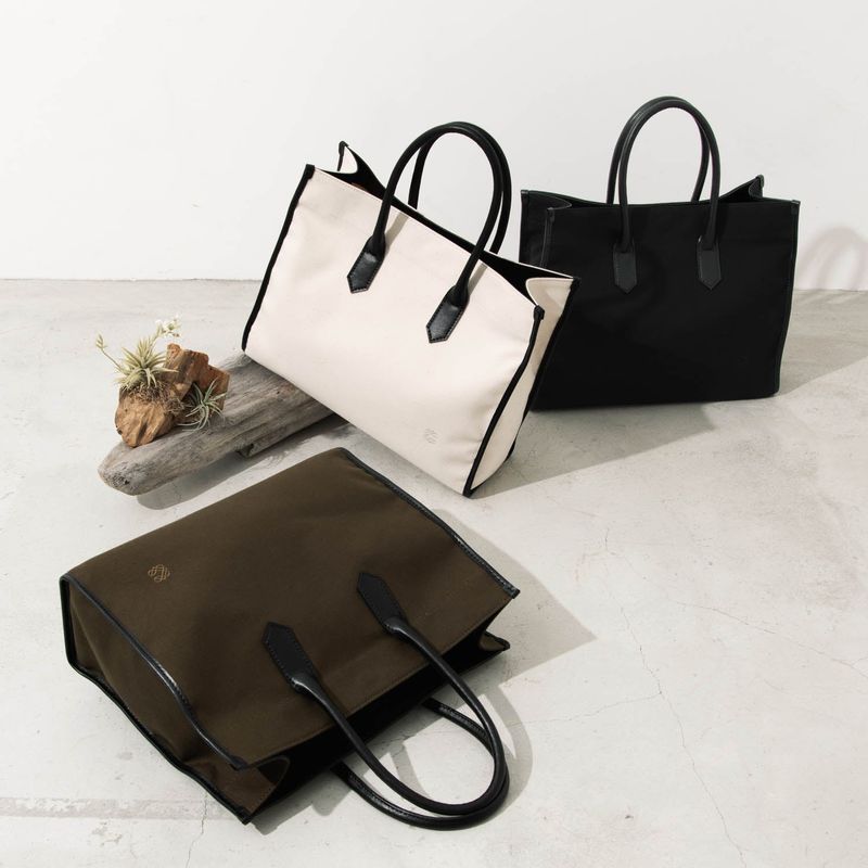 Apple Leather&OrganicCotton Tote bag
