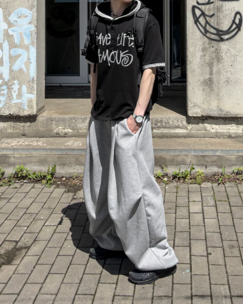 Roven Pintuck Curved Sweat Pants