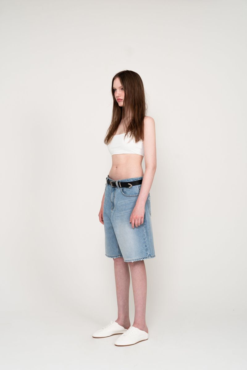 BERMUDA VINTAGE WASHING DENIM