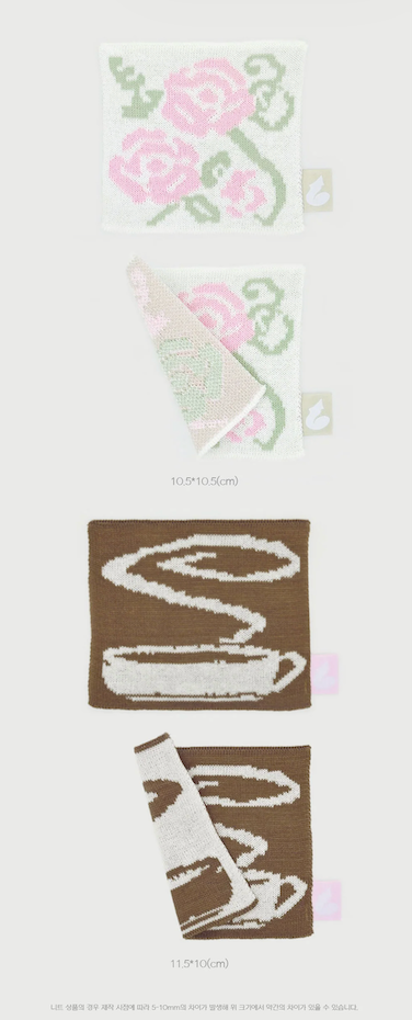 'rose and cocoa' tea coaster.rose