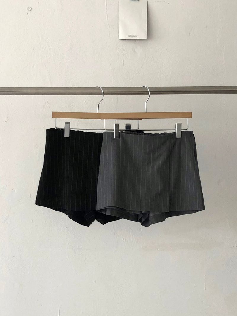 Stripe Skirt Pants