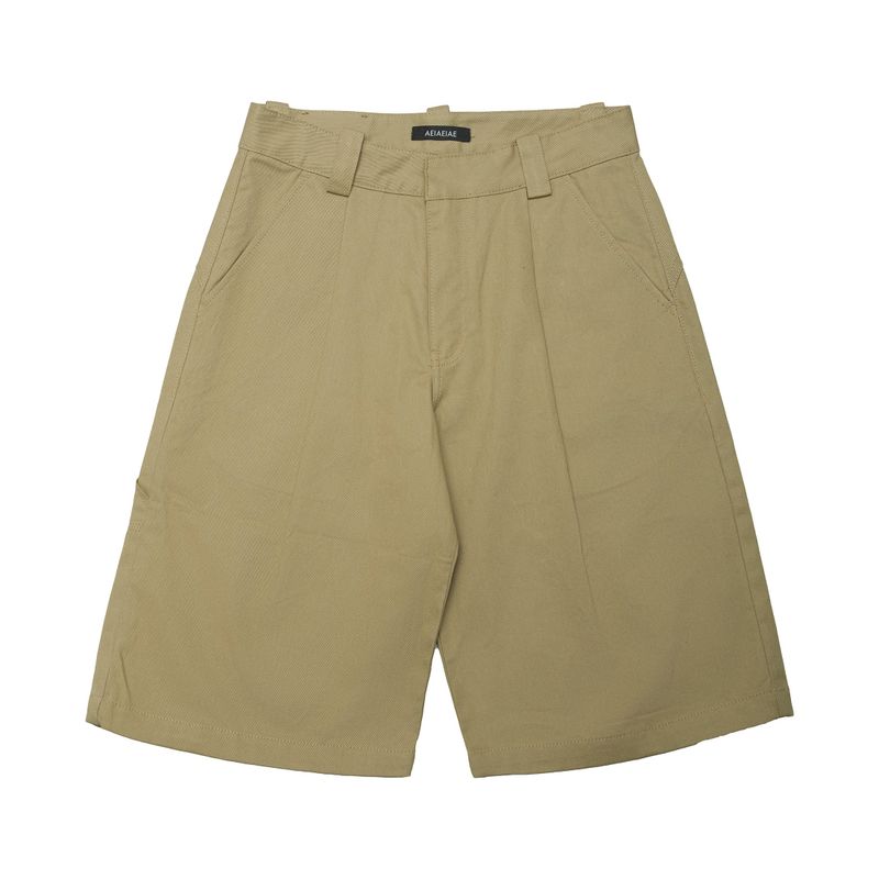TWILL BERMUDA PANTS [BEIGE]