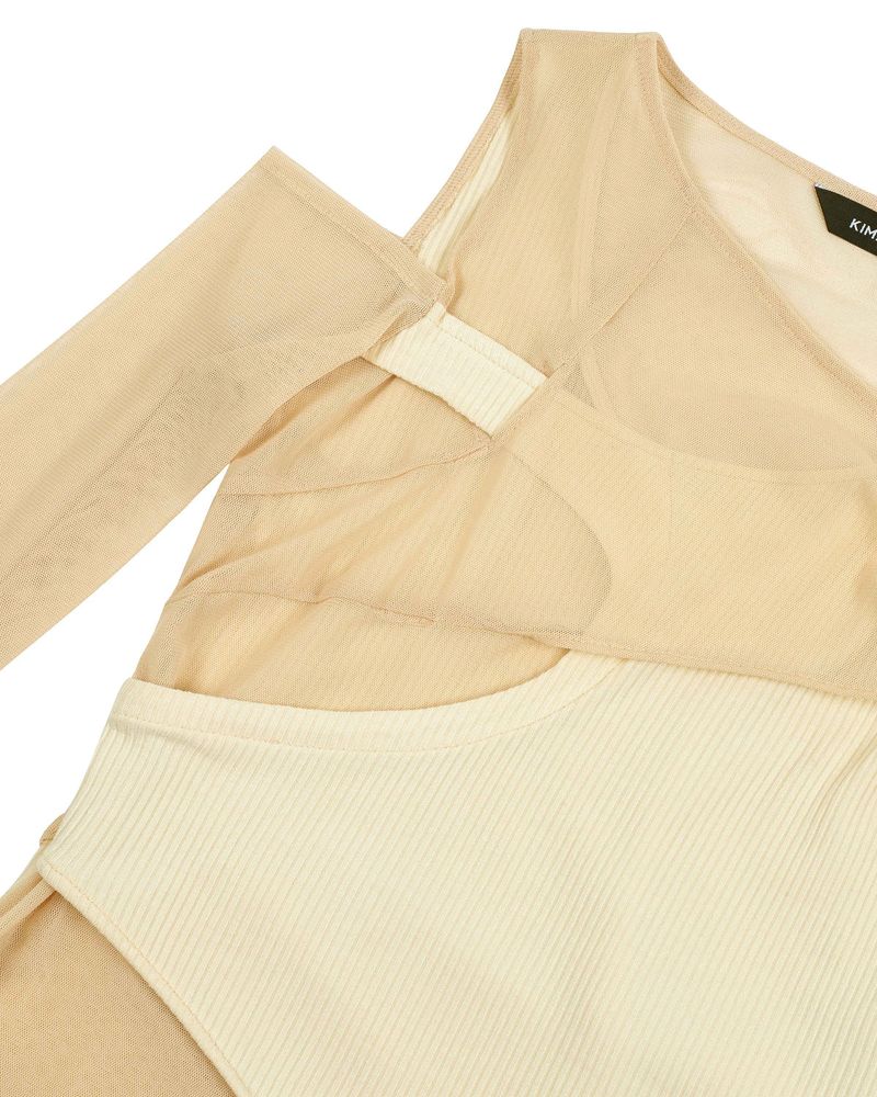 In&Out Knitted Top _ IVORY