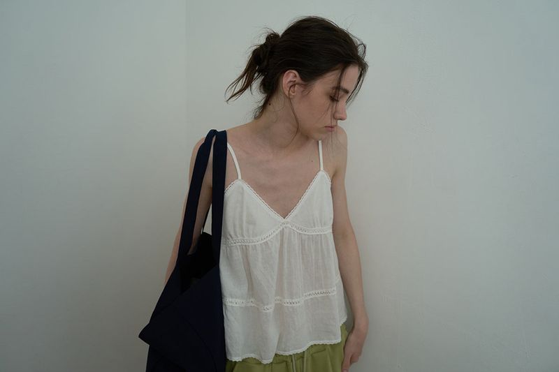 Marine lace sleeveless