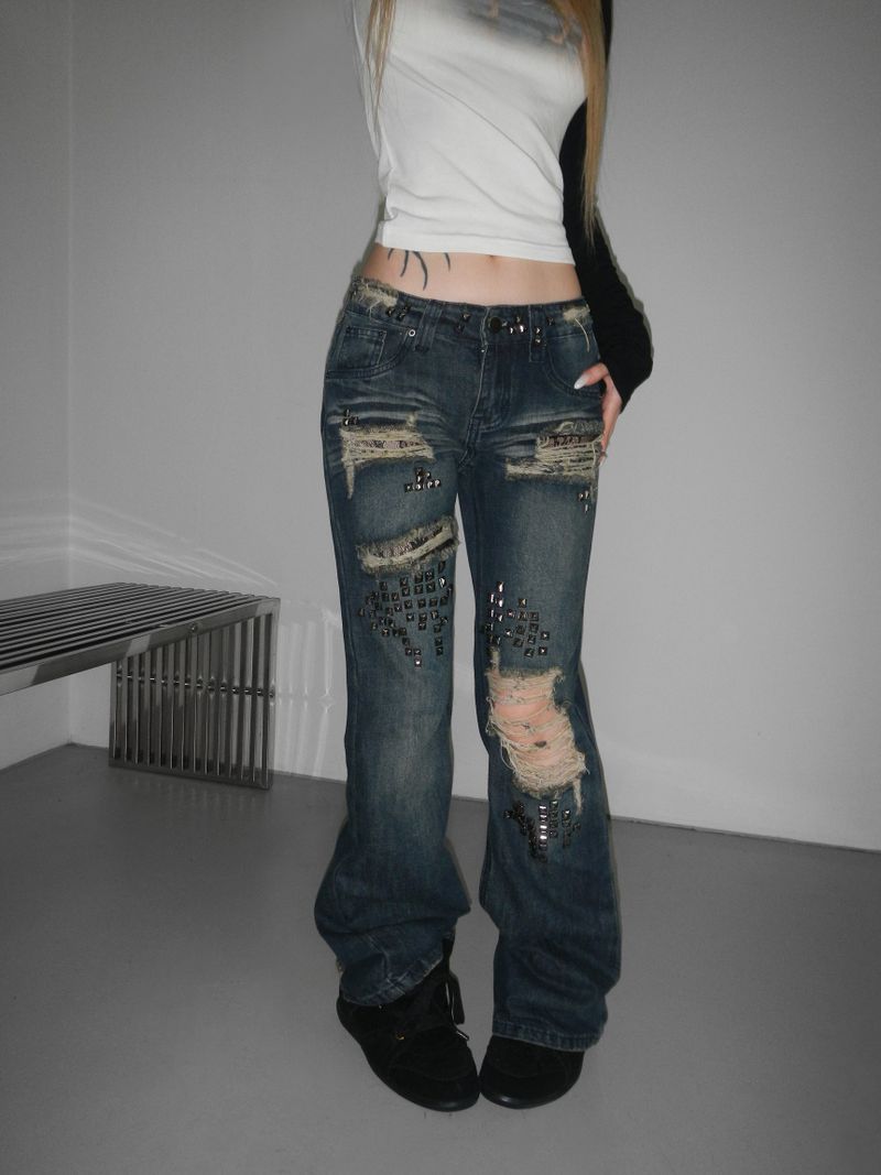 maybe stud dark denim pt
