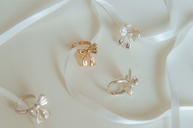 [MADE] Ribbon ring (14k gold plated)