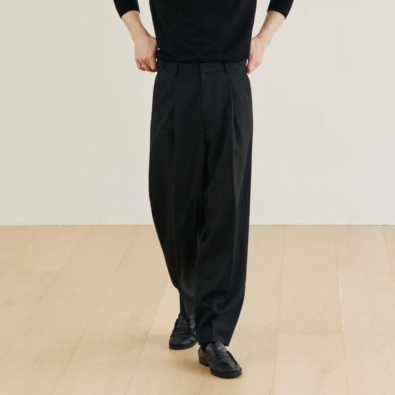 Aichi Wool Pants (Charcoal)