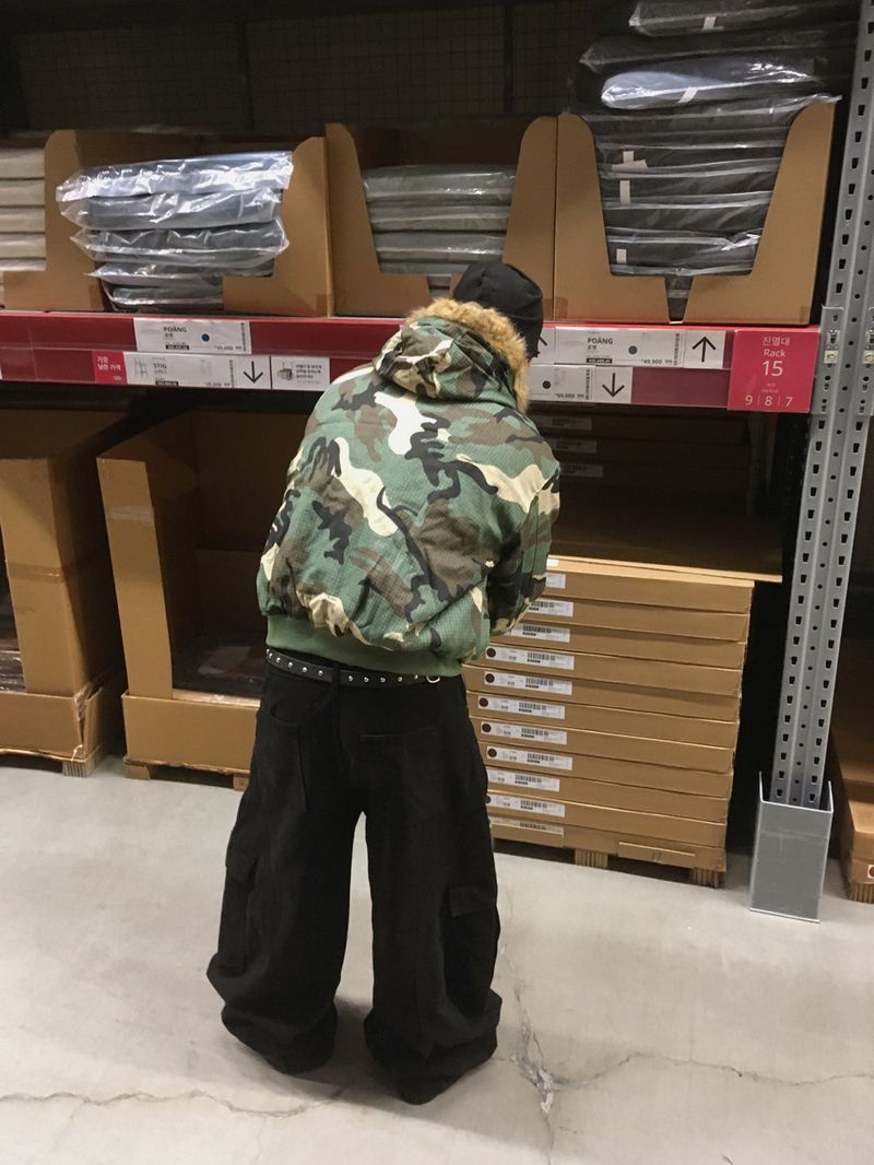 No.1507 camo&fur reversible bomber JK