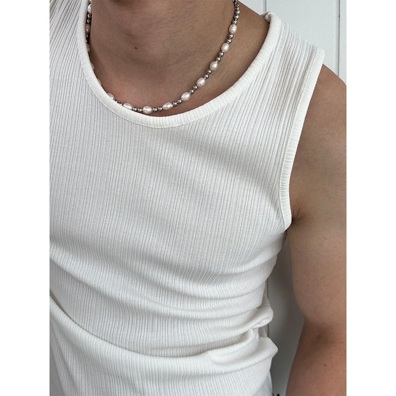 [MUSCLE FIT] Thin golgi sleeveless (4color)  