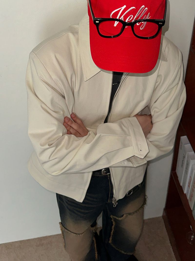 ASCLO Back Embroidery Truecker Jacket (2color)