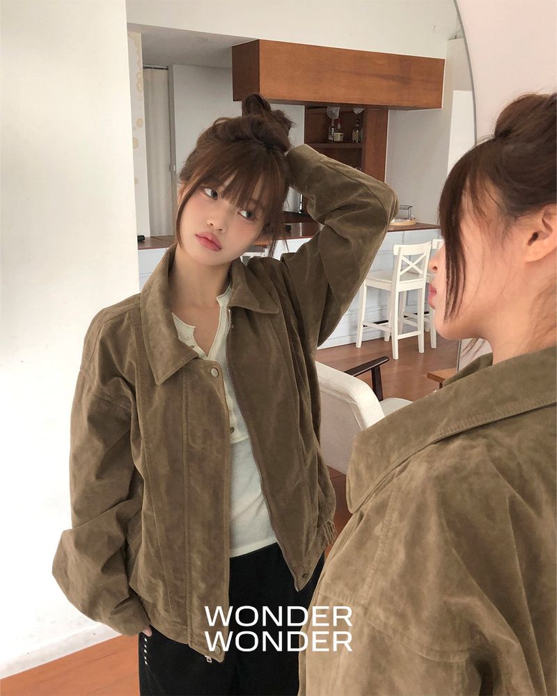 WONDER WONDER（ワンダーワンダー）の「[MADE] セッタービンテージウォッシュドカットボクシーレザージャケット（ジャケット/アウター）」