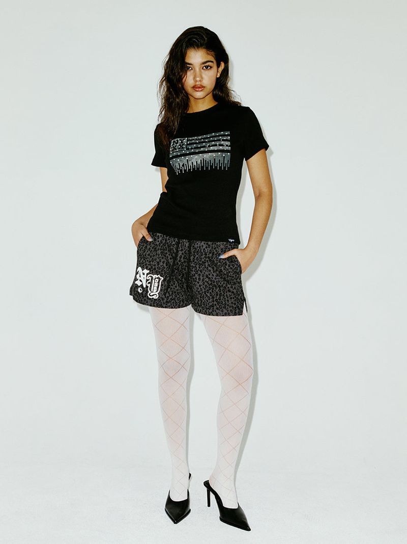 NYXX（エヌワイエックスエックス）の「 METAL NYX FLAG TEE BLACK（Tops）」