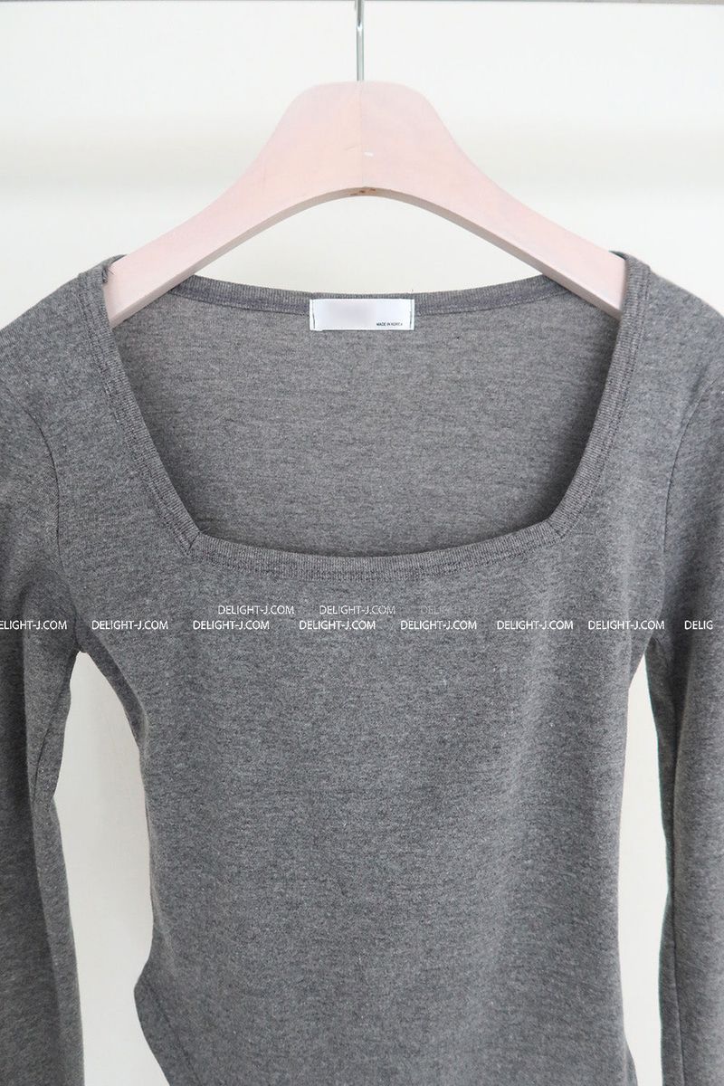 Square Cutout Long Sleeve T-shirt