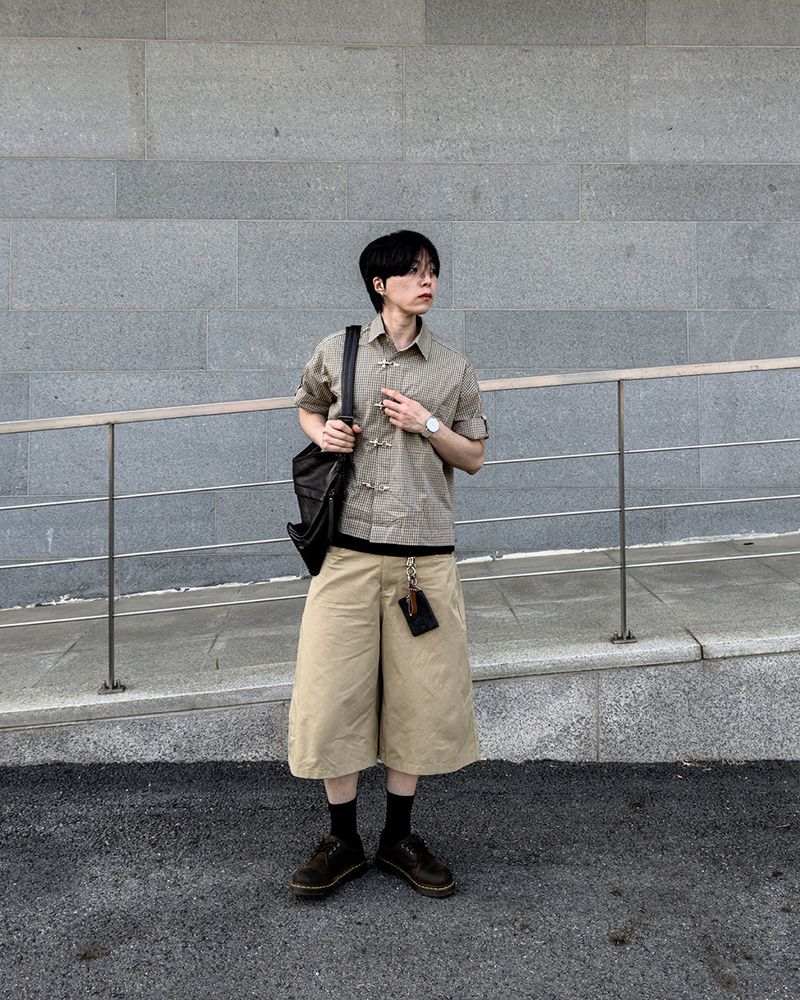 Varon Patch Strap Bermuda Pants