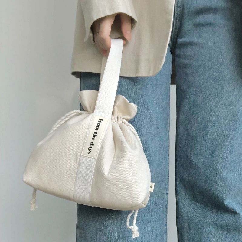 【MADE】Canvas Pouch Bag - Ivory