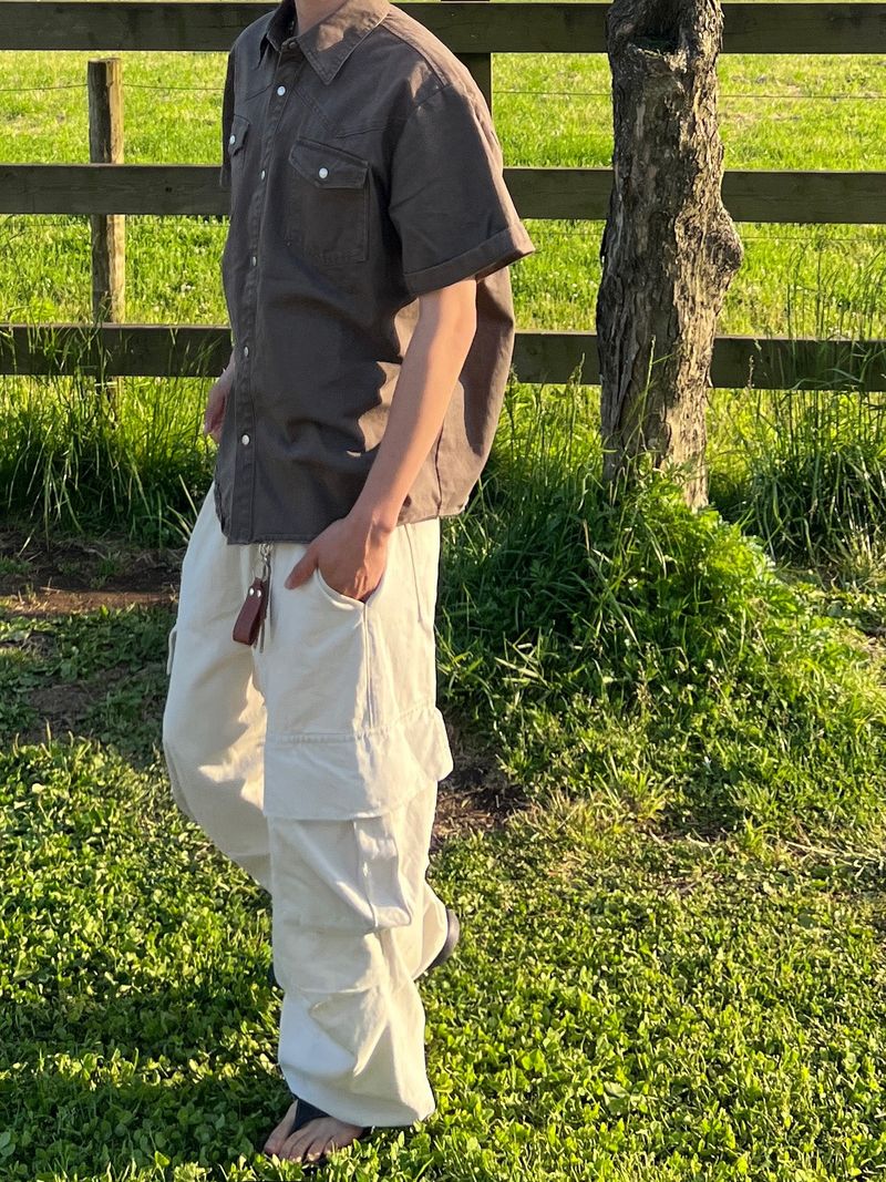 Cold-Washed Cargo Pants (6 Colors)
