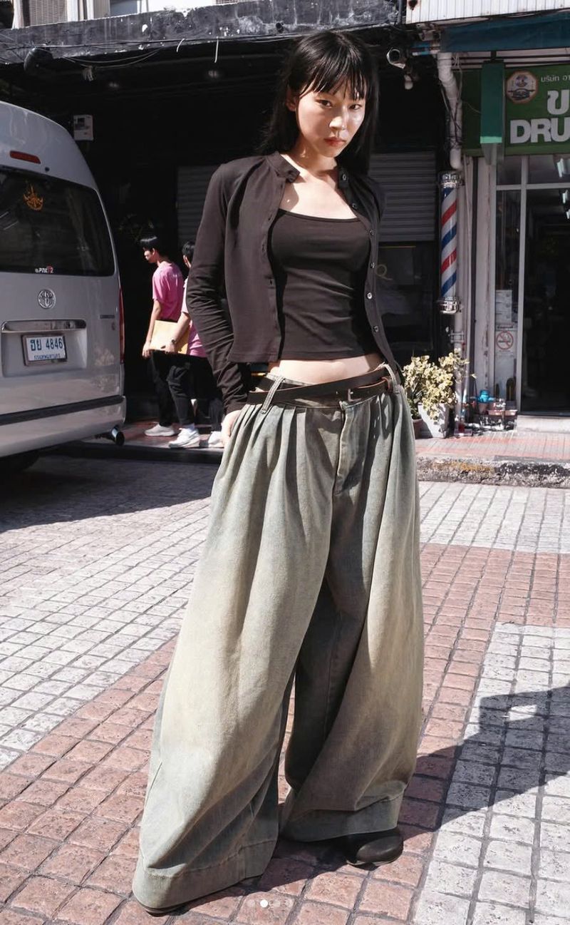 9WIDE PANTS DENIM