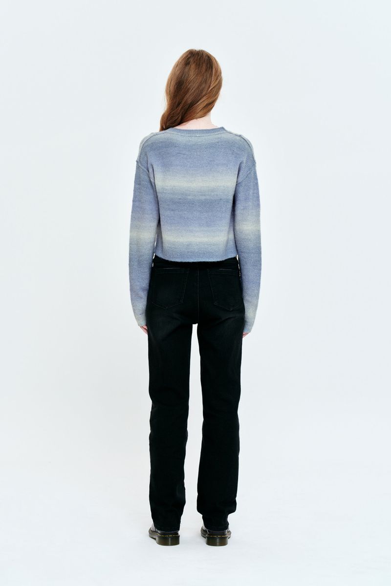 CHERRY BASIC NAPPING DENIM PANTS [BLACK]