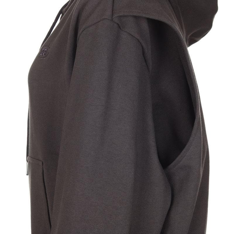 LAYERED STRING HOODIE ZIP-UP [DARK GRAY]