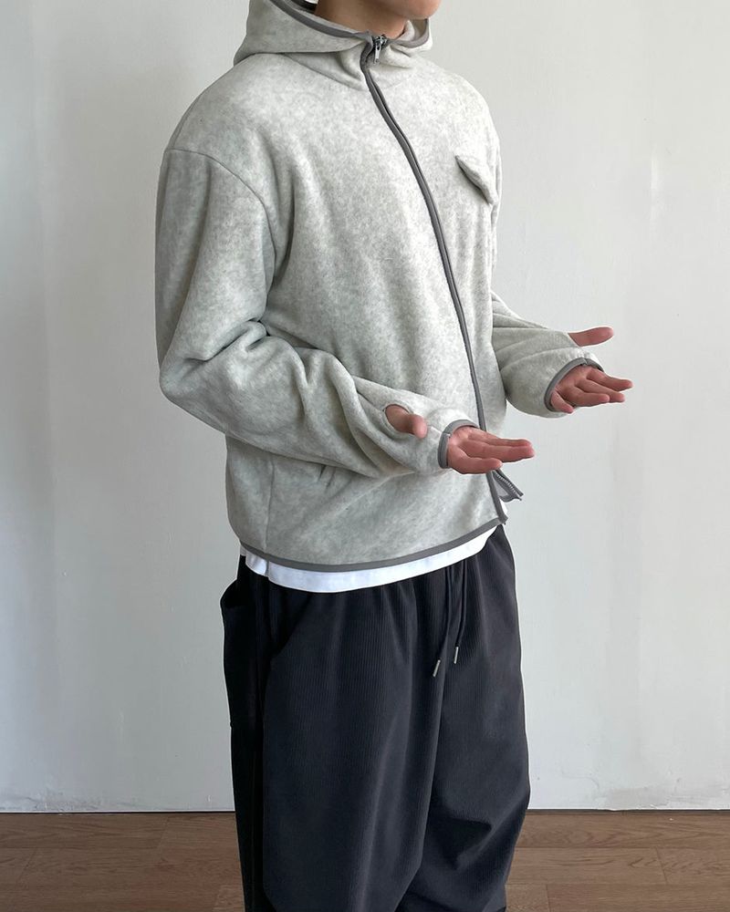 Noti Fleece Hood Zip-up
