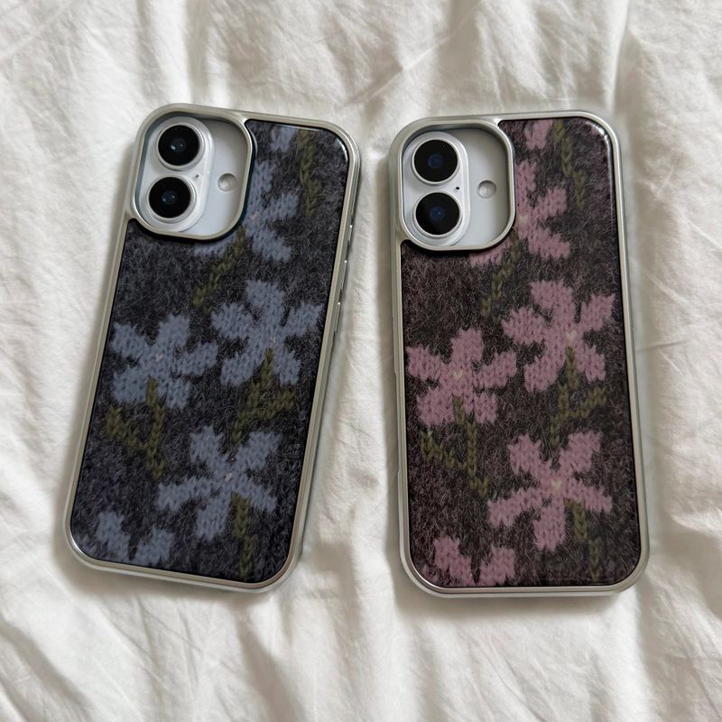 WILDFLOWERS MOHAIR EPOXY CASE - BLUE