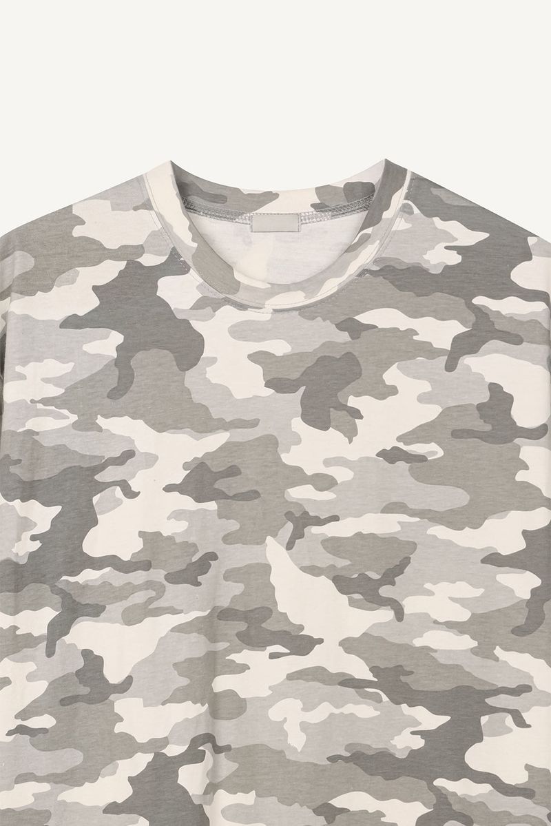 Camo print oversized t-shirt