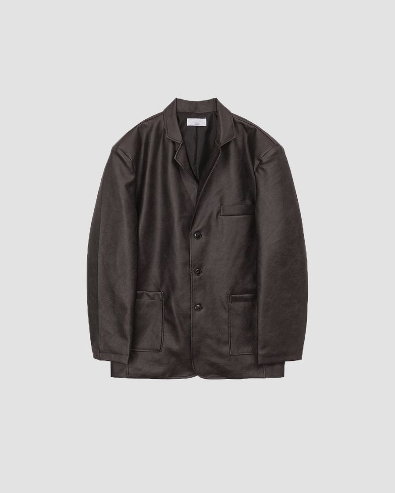 Heritage Leather Blazer Jacket