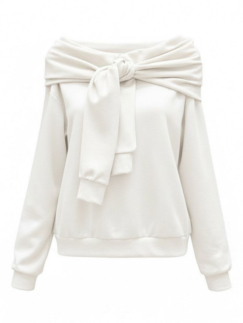 Picnic Off-Shoulder Layered Sweatshirt