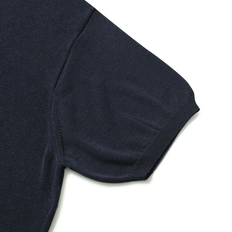 Totem short sleeve knit / Navy
