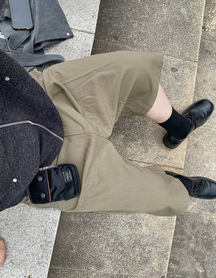 No.0806 tuck bermuda SL SHORTS (3color)