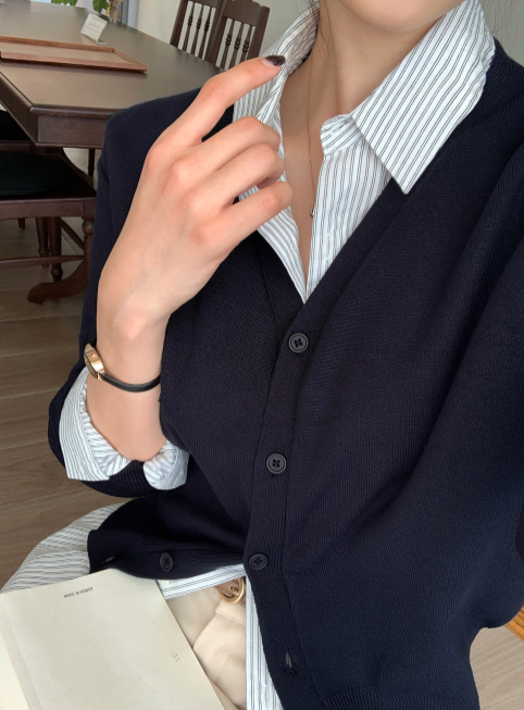 Nitz Pudding V-neck Cardigan / 10 colors