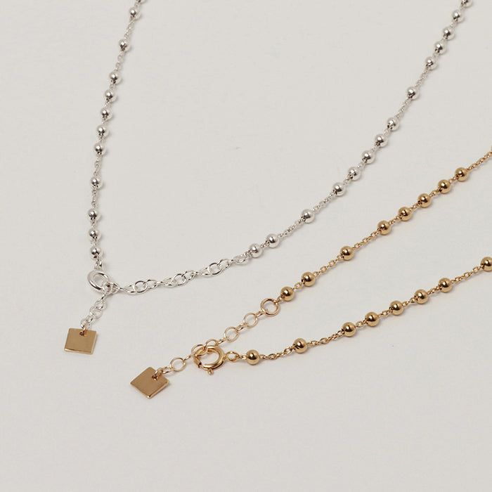 SILVER BALL CHAIN ANKLET (925 silver