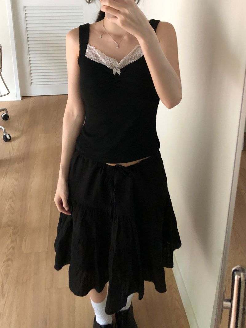 Irene Shirring Skirt (2 colors)