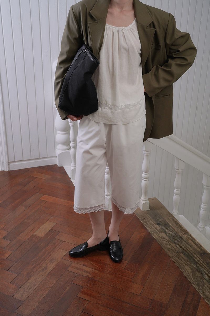 Pale lace blouse