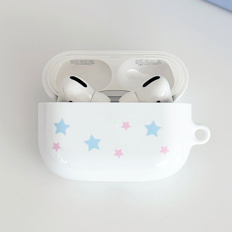pastel star glossy hard airpods case (mix)