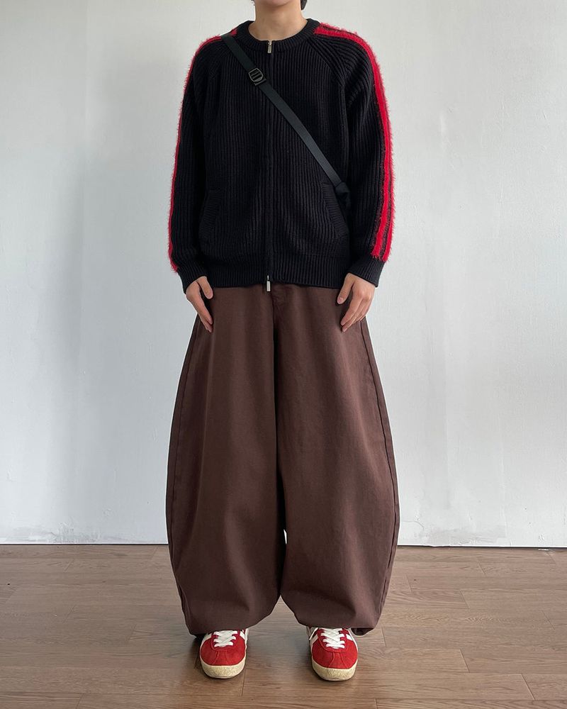 Kade Line Knit Zip-up