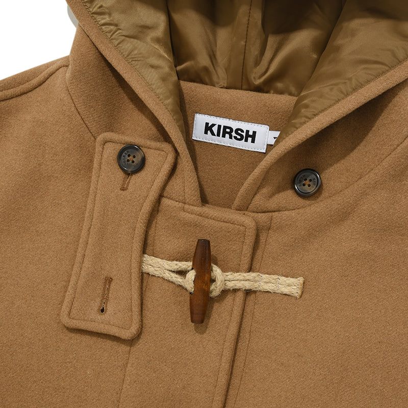CHERRY HOODIE HALF DUFFLE COAT [BEIGE]
