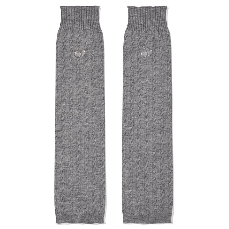 KIRSH（キルシー）の「CHERRY CABLE KNIT LEG WARMER [GRAY]（Fashion Accessories）」