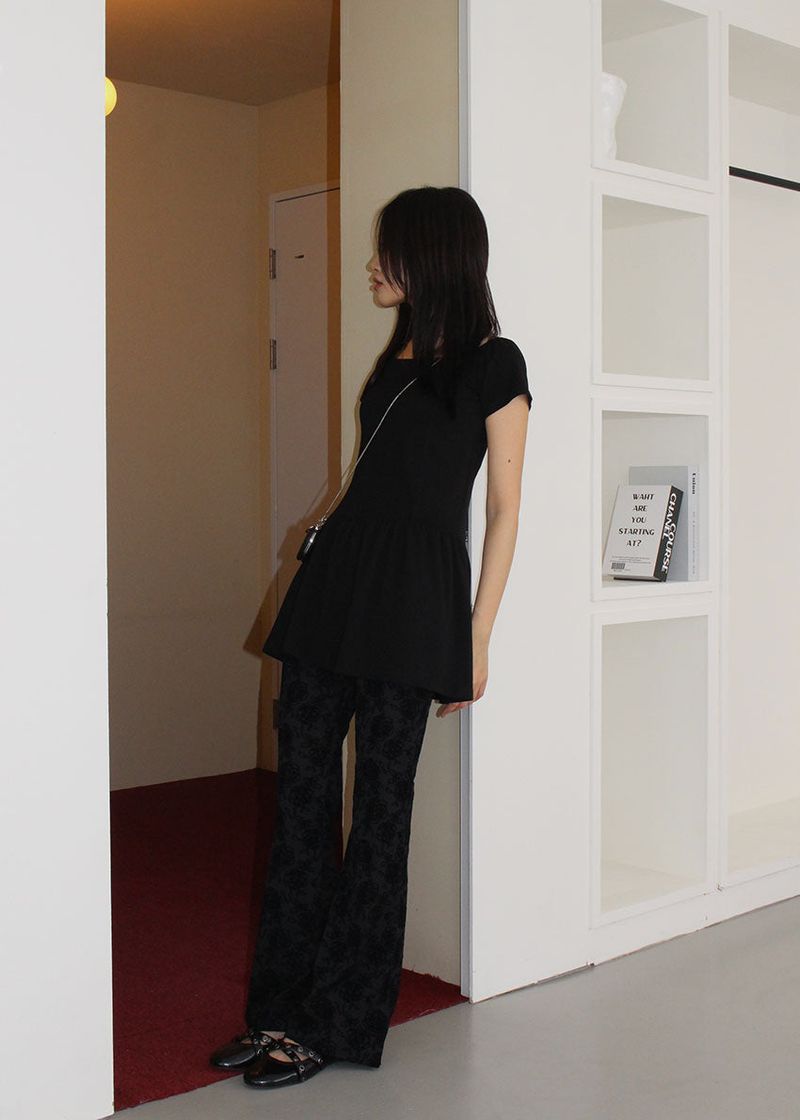 ROSE JACQUARD PANTS