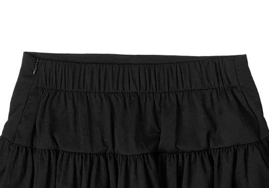 Kibo Flare Shirring Midi Skirt