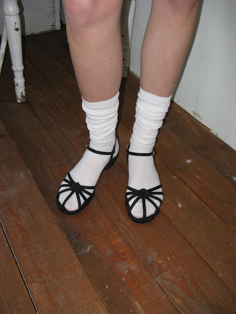 Corsage strap sandal_black