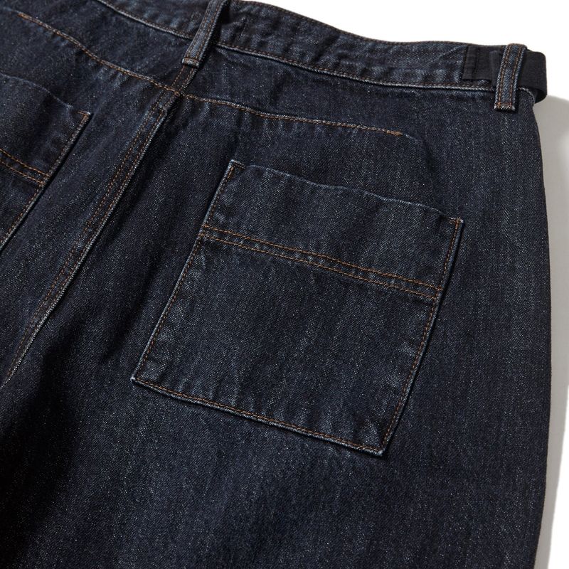 Cargo denim work pants / Deep Indigo
