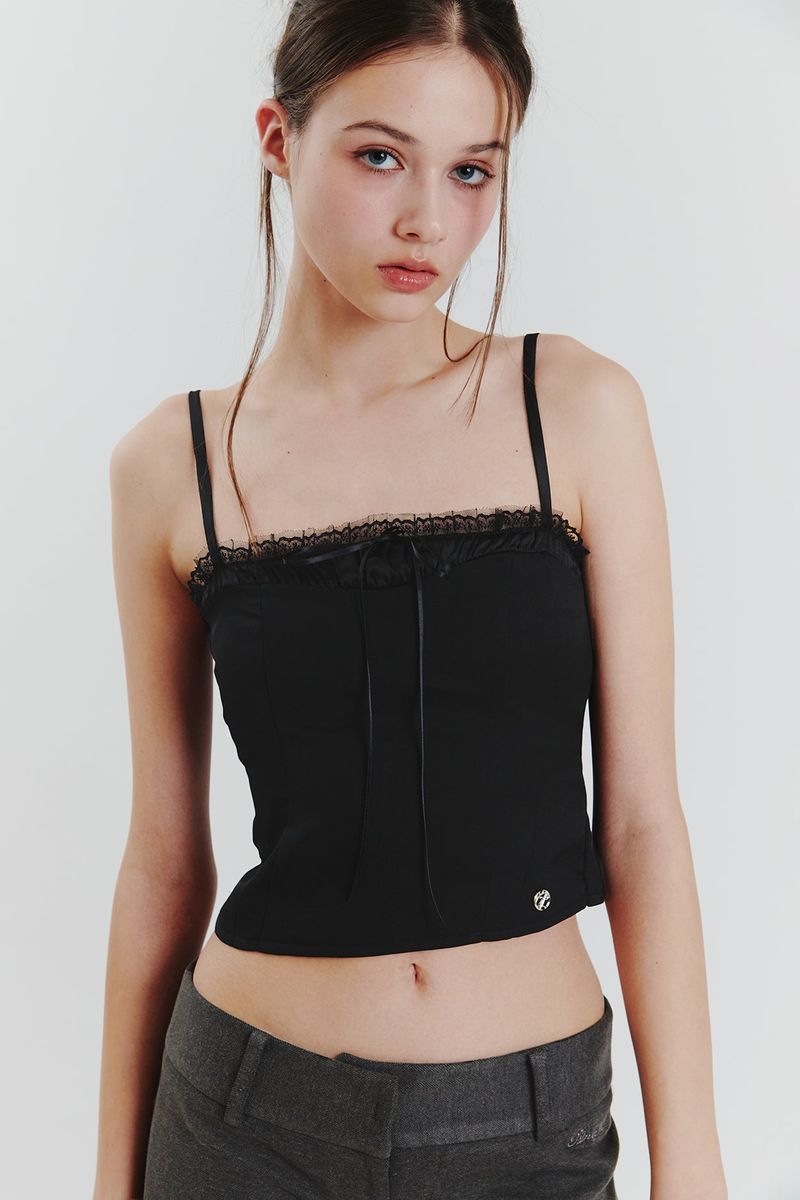 PAIN OR PLEASURE（ペインオアプレジャー）の「CHARLOTTE LACE TOP black（Tops）」