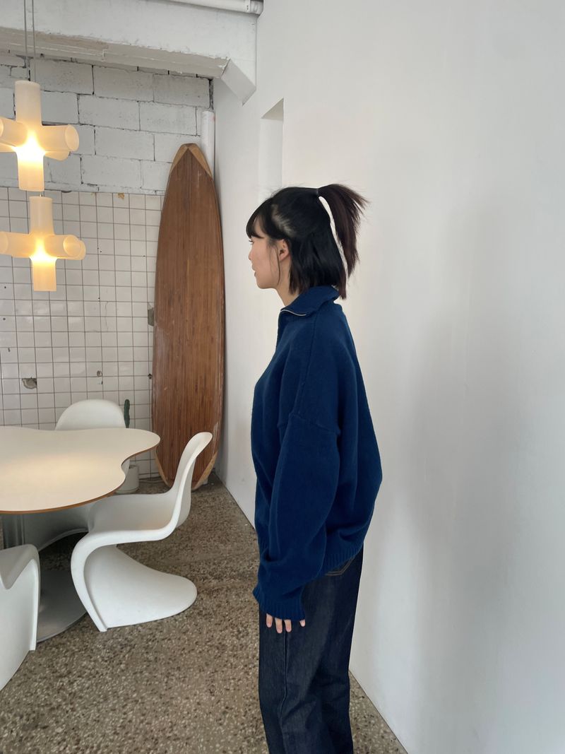 Arendal half zip-up knit