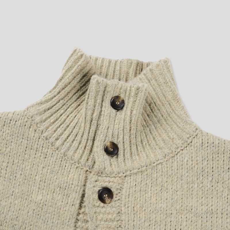 Eden high neck knit cardigan